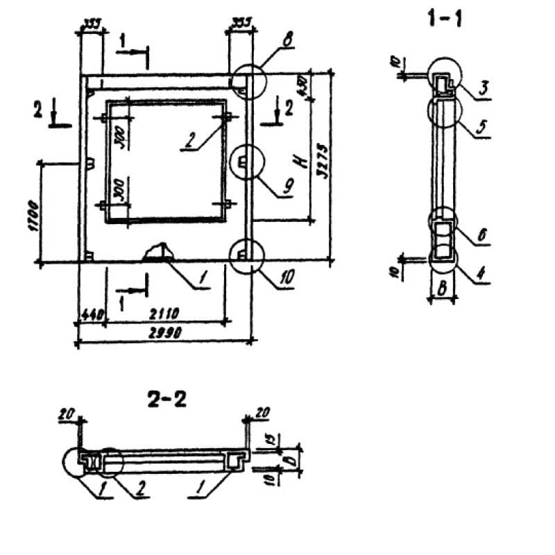1ПСО 30-33-3,5-1 п пв (1.090.1-3пв)